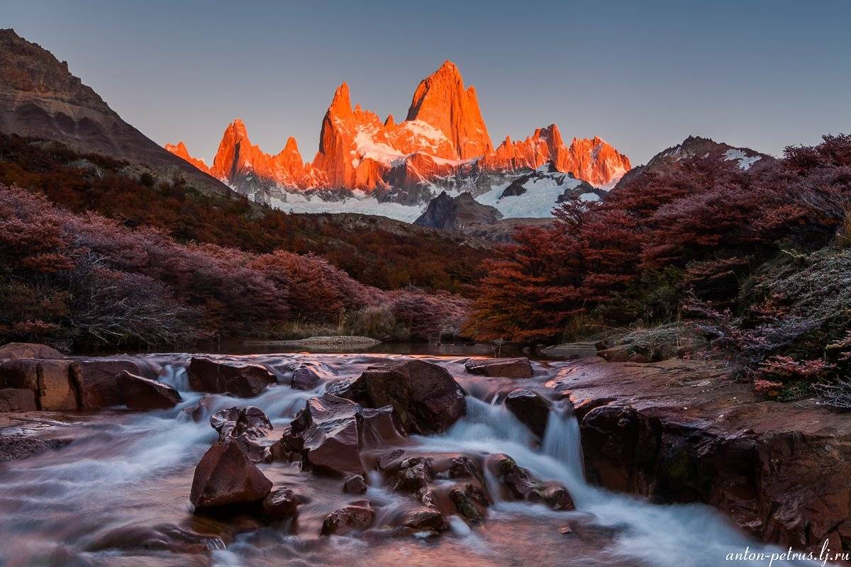 патагония, горы, рассвет, аргентина, Антон Петрусь