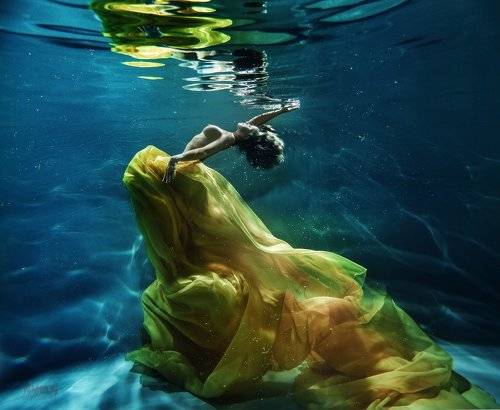 underwater butterfly