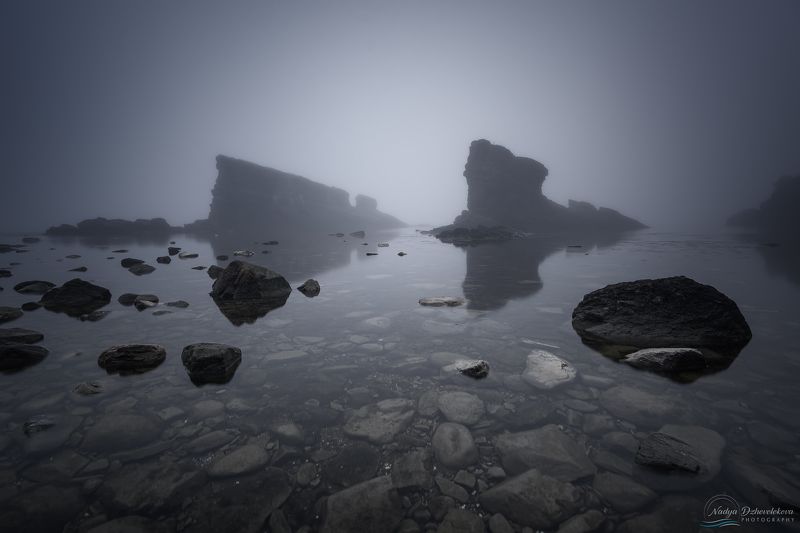 fog, sea, The Ships, Bulgaria Foggy morning фото превью