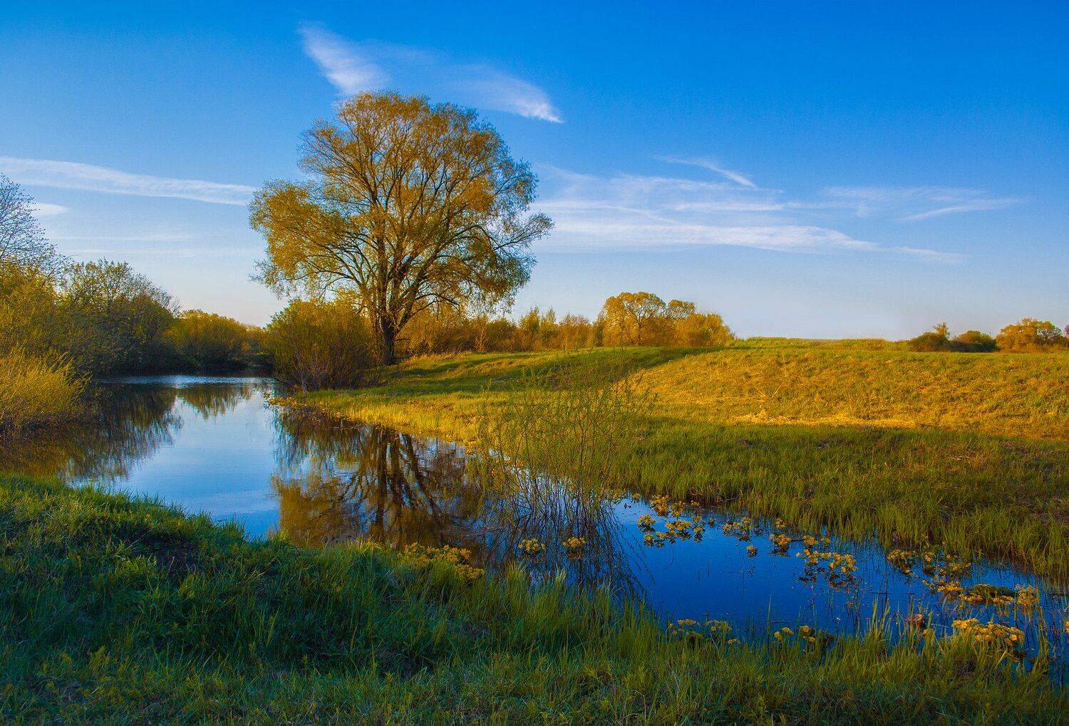 фото, природа, закат, озеро, река, весна, Екатерина