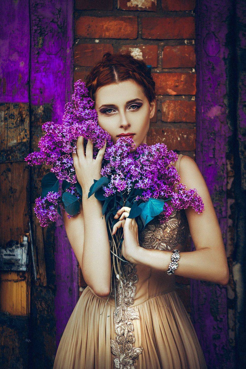 woman, portrait, spring, flowers, natural light, beauty, Руслан Болгов (Axe)