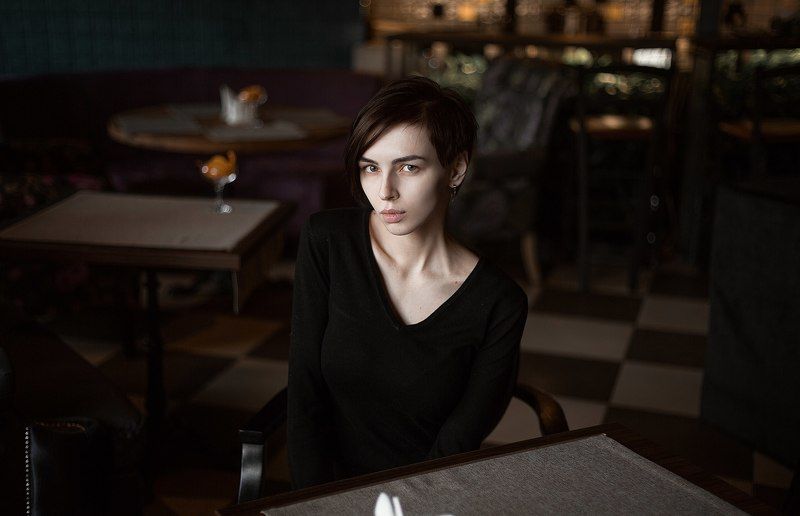 девушка, портрет, лицо, красота, взгляд, цвет Катя фото превью