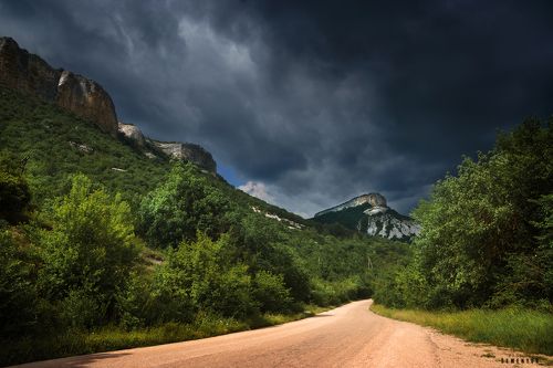 Дорогою на Кыз-Кермен.