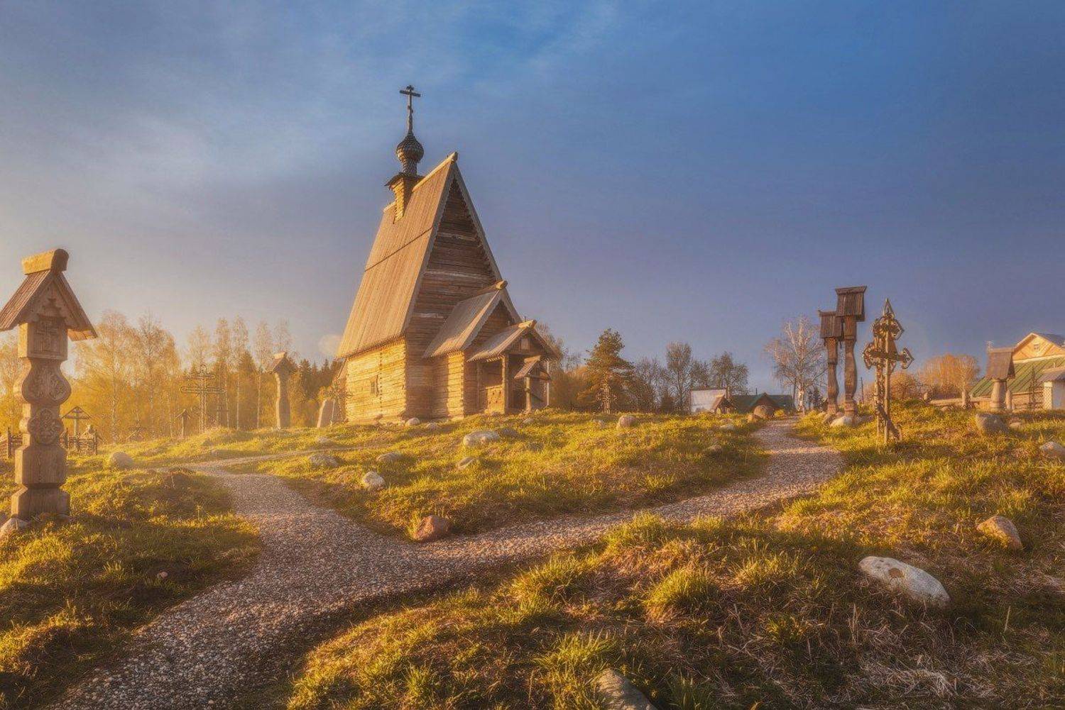 утро, плес, храм, церковь, левитан, волга, Сергей Осетров