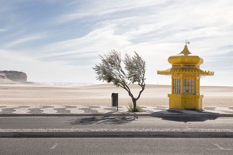 kiosk, do, arelho, foz, portugal, red, sky, colorful, travel, outdoor, architecture Dream фото превью