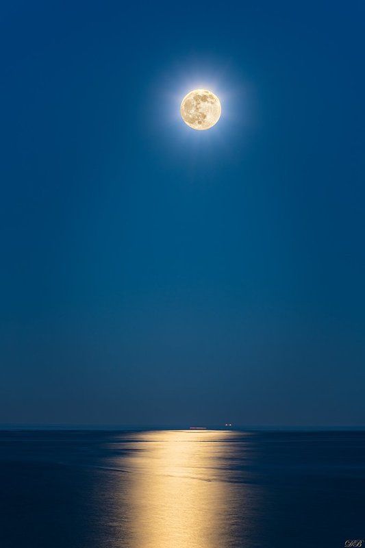 blue, color, colors, color image, image, landscape, moon, moonlight, night, photography, sea, seascape, Moonlight фото превью