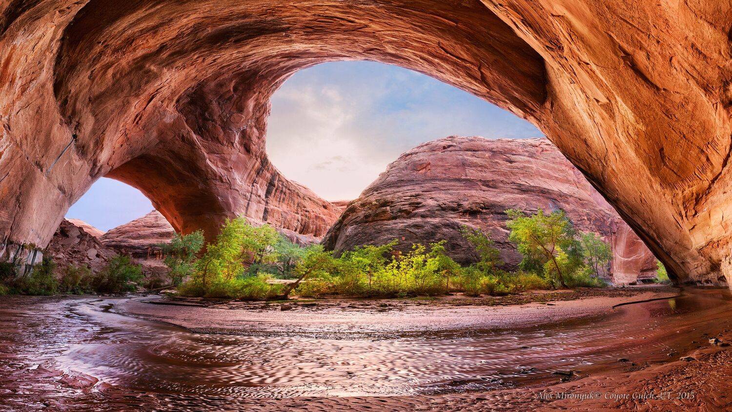 юта, сша, аризона, каньон, ущелье, эскаланте, арка, река,, Alex Mironyuk