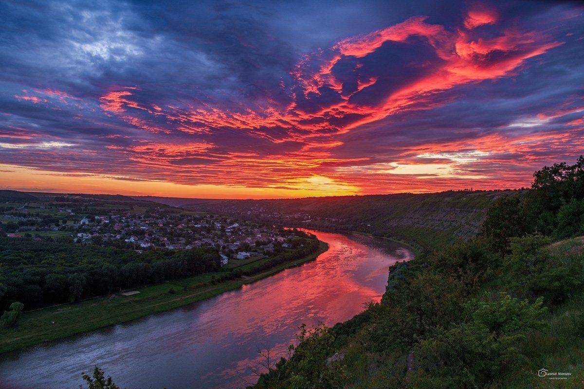 пейзаж., природа., город, .облака., небо., карпаты., горы., Леонид Морозов