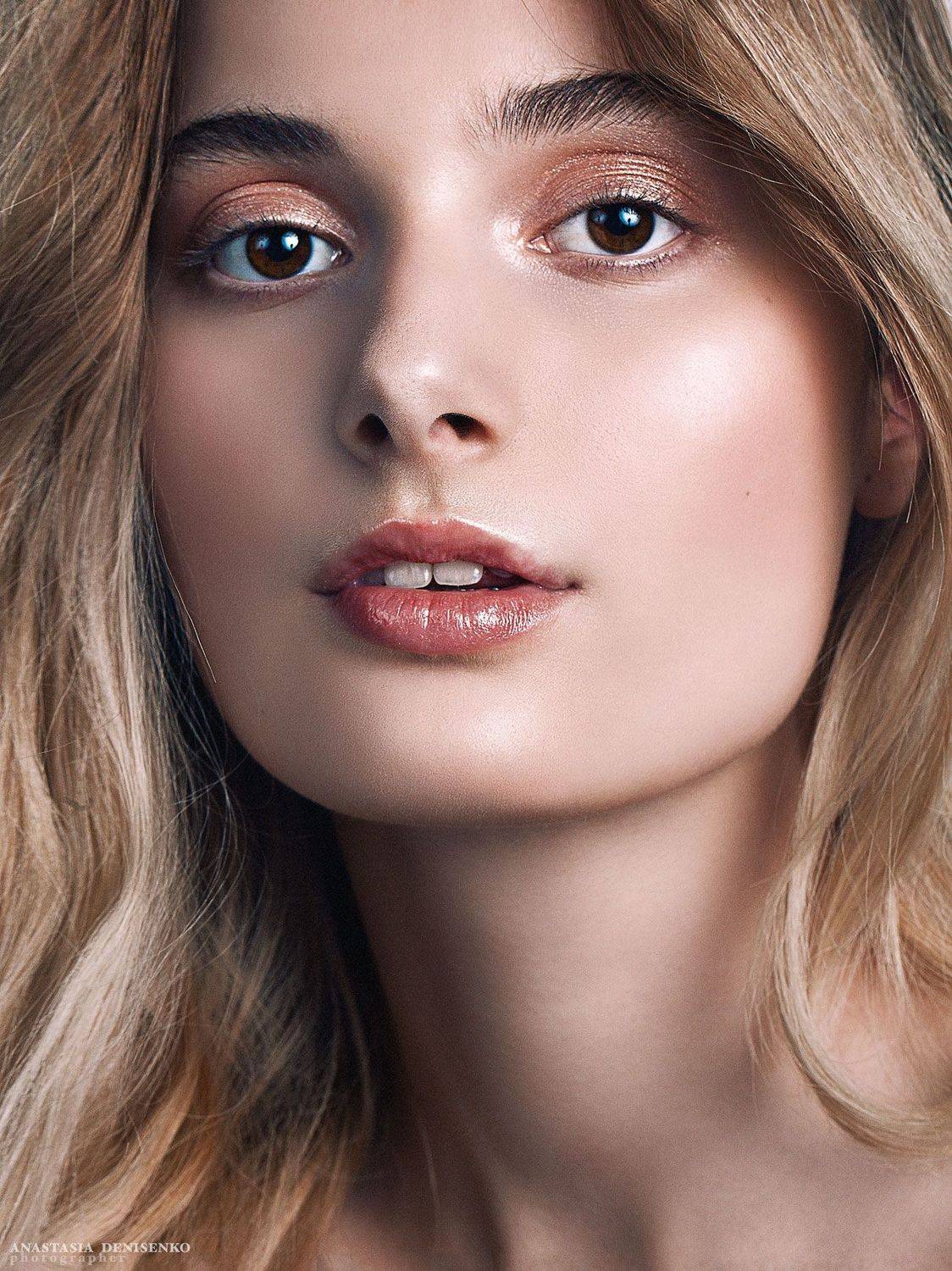 бьюти съемка портрет глянец красивая девушка модель фотограф москва студийная съемка портфолио, Анастасия Денисенко