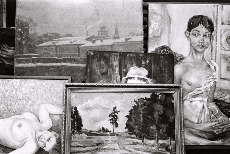 Москва Вернисаж Ч.Б LEICA M6   фото превью