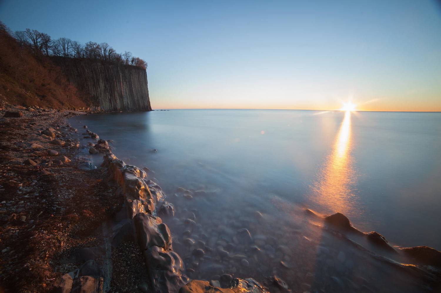 #скалакиселева, #закат, #море, #вода, #камни, #скала, #солнце, #чистоенебо, Антон Корнеев