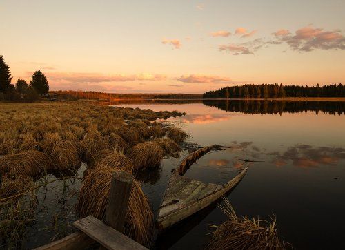 Теплый майский закат