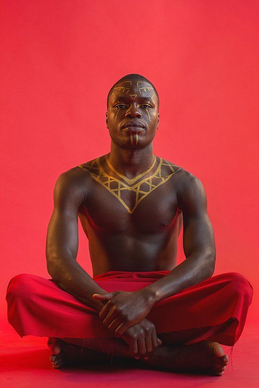 темнокожий, красное, этно, этнический, африканец, Африка, афроамериканец, Ангола, ангольский, мужчина, парень, Afrika, Angola, dark, man, Margarita Guseva, Маргарита Гусева  фото превью