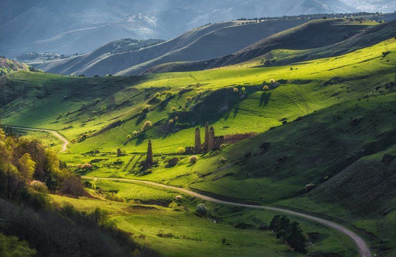 ингушетия, кавказ, эрзи Ингушские ландшафты. фото превью