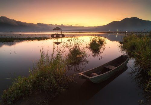 Вечер на озере Батур