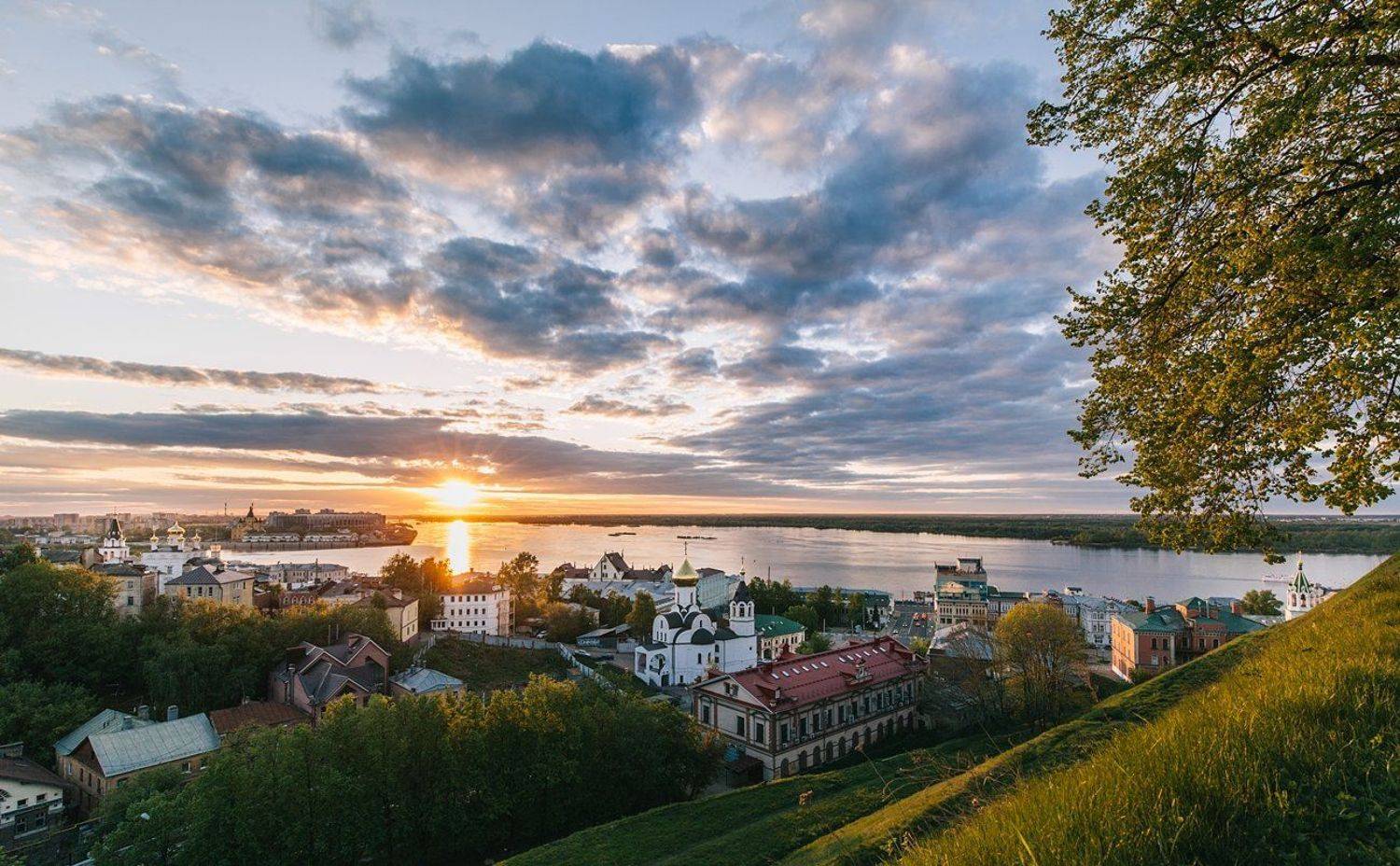 нижний новгород, закат, город, весна, Настя Рыж