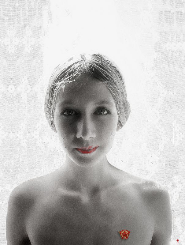 ph. «комсомолка Вилена со значком образца 1945 года»… фото превью