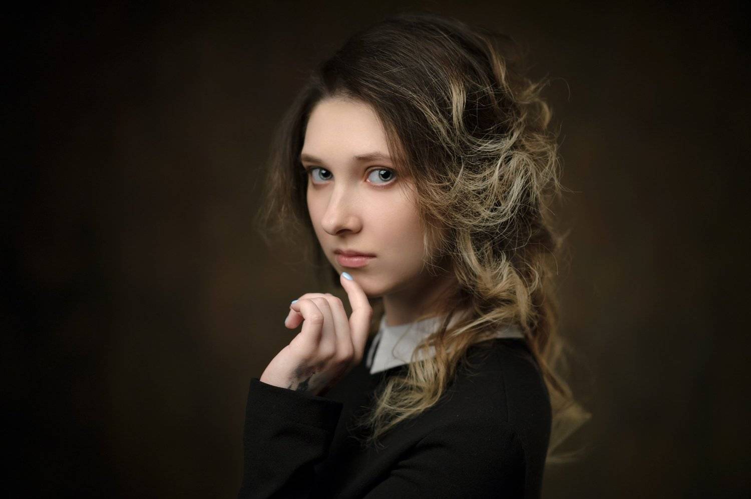 девушка, 2017, портрет, portrait, глаза, прическа, pretty, Василий Жуков