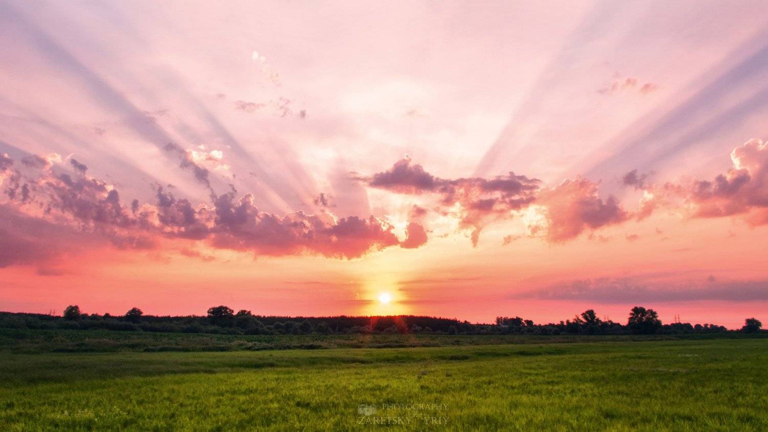 Закат, природа, пейзаж, Зарецкий Юрий