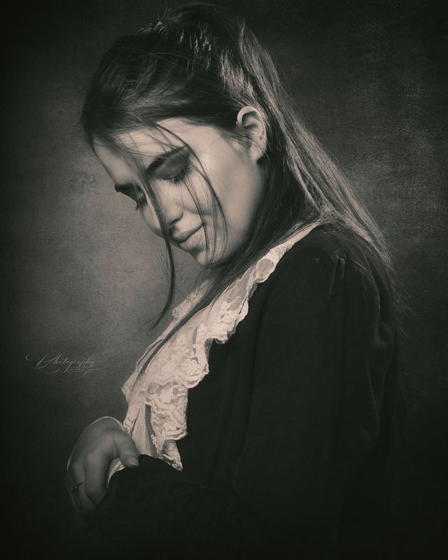 portrait, black & white Tiple фото превью
