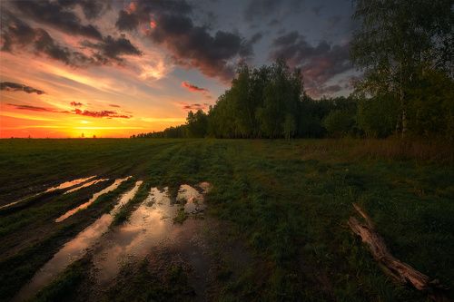 / На закате дня... /