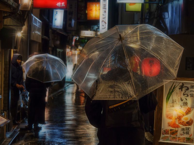 киото, япония, стрит, улица, путешествия, азия, погода, дождь, ночь, город, олимпус Улицы дождливого Киото фото превью