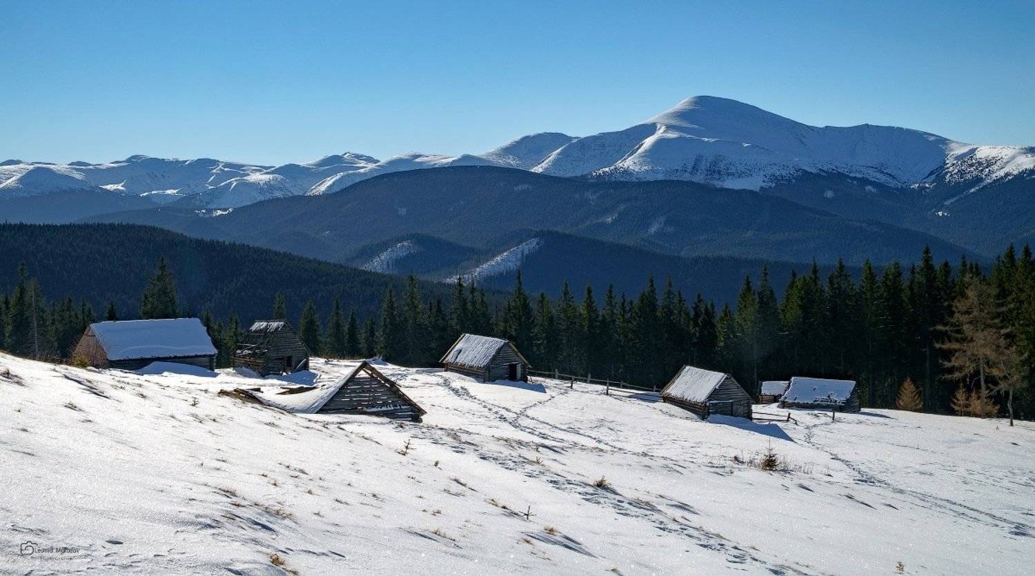 пейзаж., природа., город, .облака., небо., карпаты., горы., Леонид Морозов