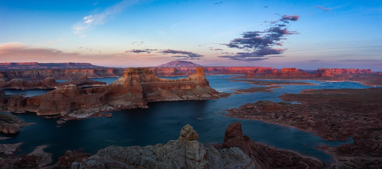 закат, сша, юта, пауэлл, озеро, Кирилл Трубицын