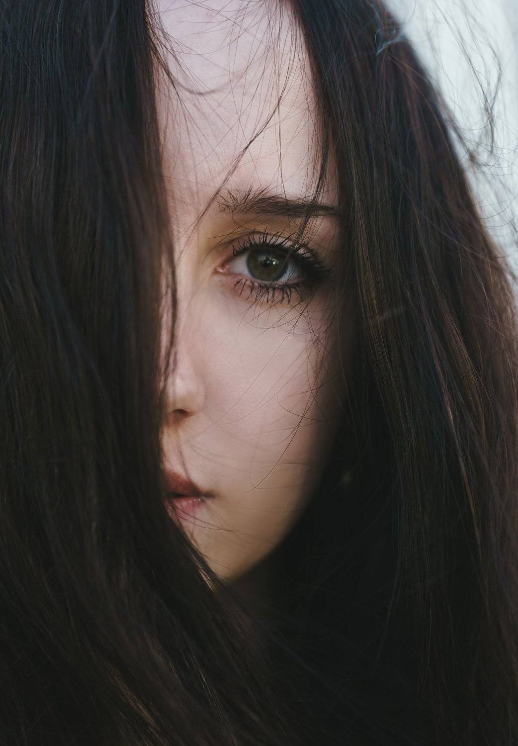 девушка, ветер. волосы, портрет, Астрид Екатерина