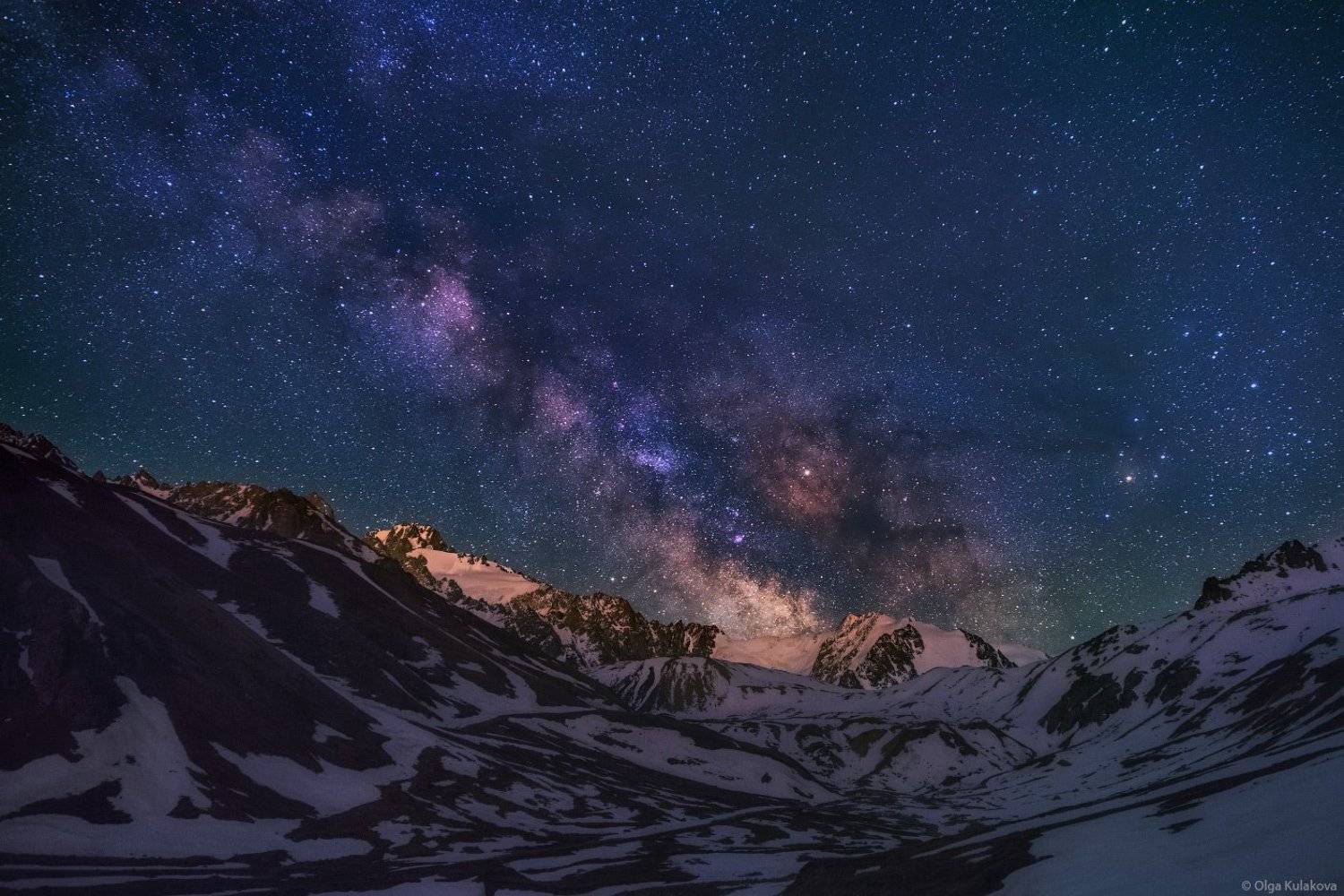 млечный путь, ночь, ночное небо, звездная ночь, туюк-су, ночной пейзаж, Ольга Кулакова