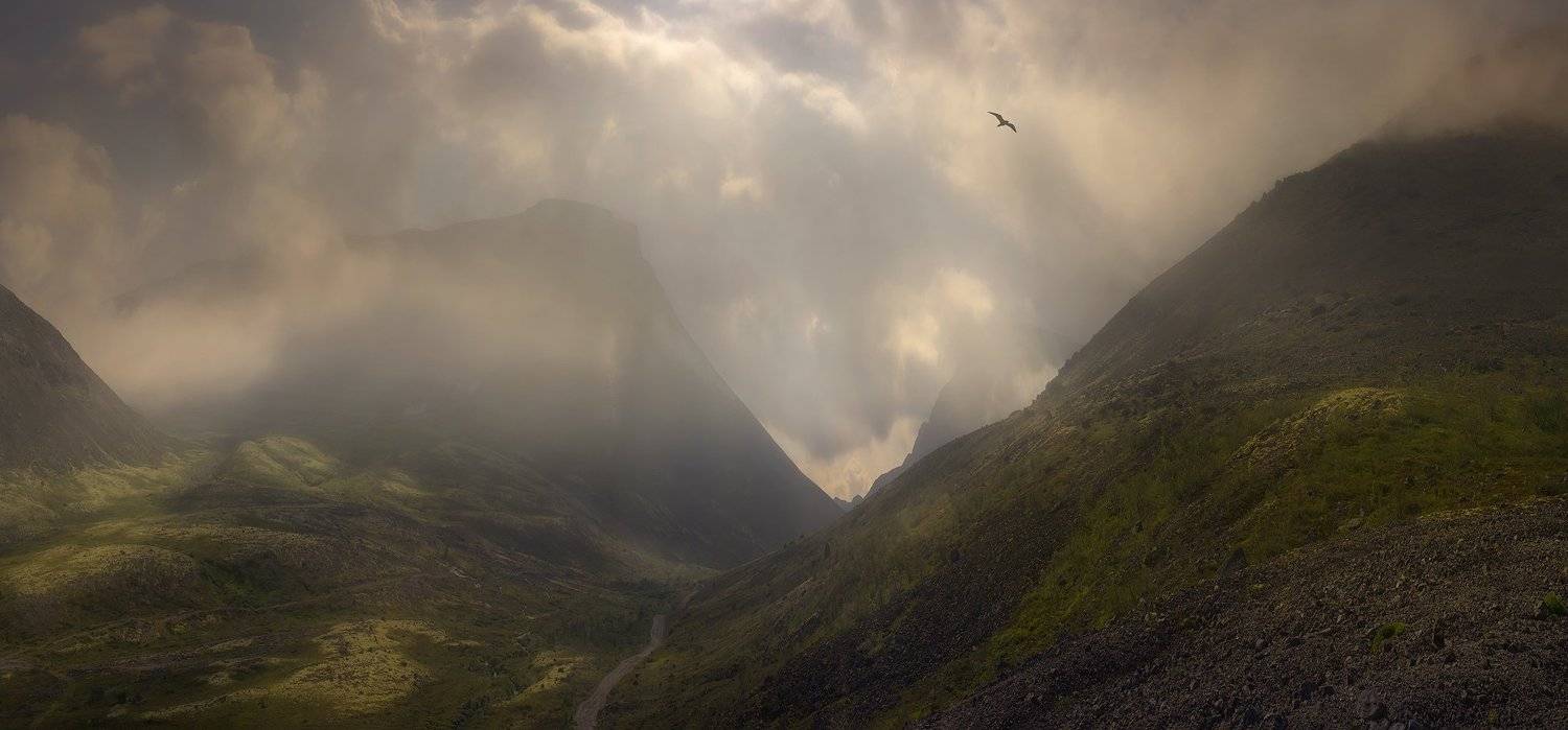Хибины, закат, горы, Кольский полуостров, Васильев Алексей
