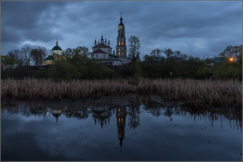 Россия, Ивановская обл, Лежнево Вечер в Лежнево фото превью