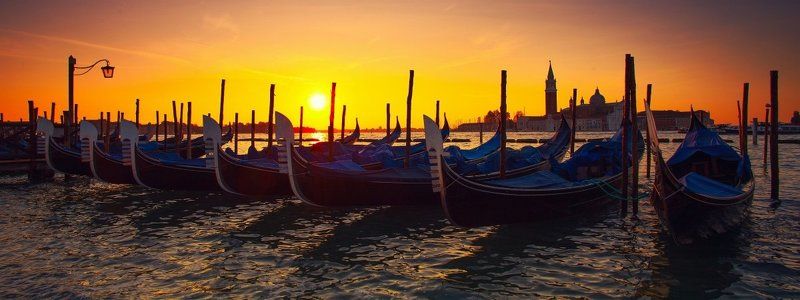 venice, sunset, sunrise, italy Sunrise in Venice фото превью