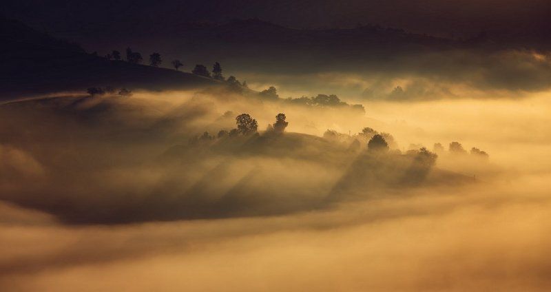 romania, landscape A foggy mourning фото превью