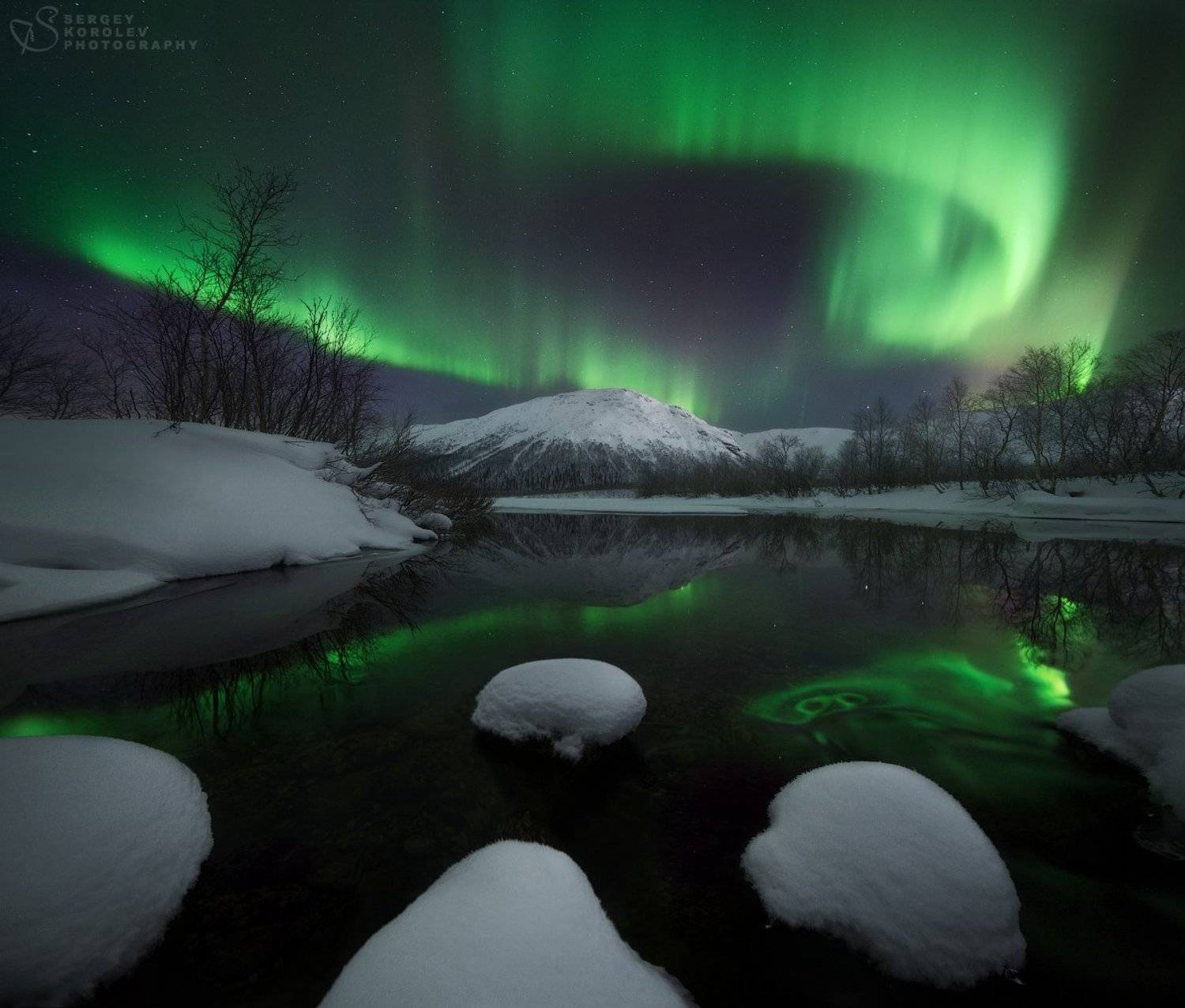 полярное сияние, кольский, хибины, Сергей Королев