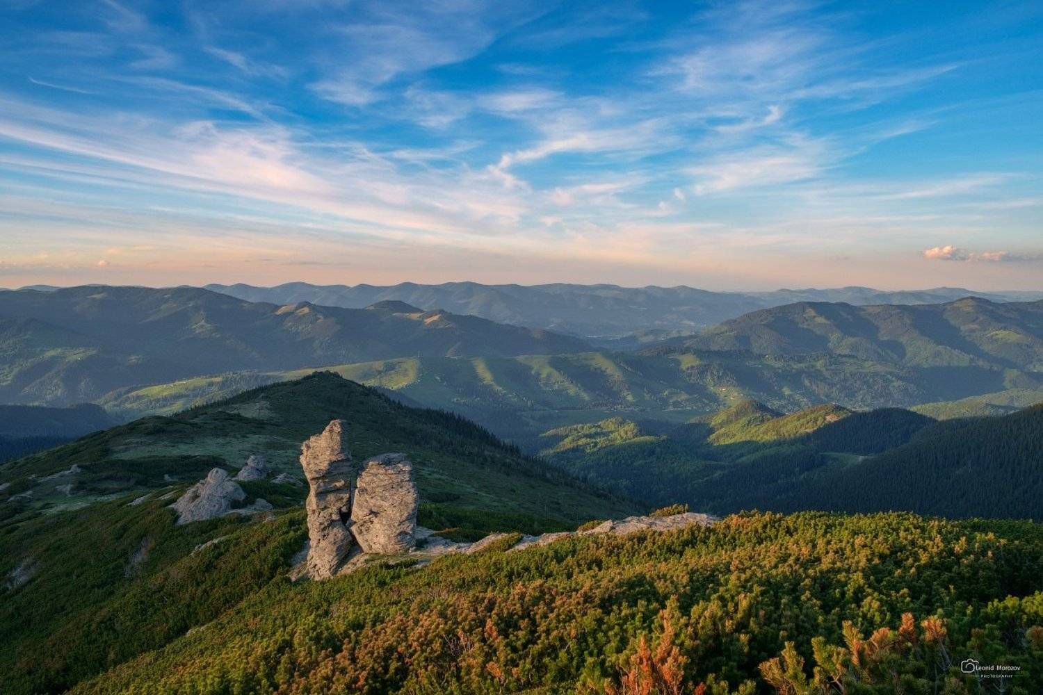 пейзаж., природа., город, .облака., небо., карпаты., горы., Леонид Морозов