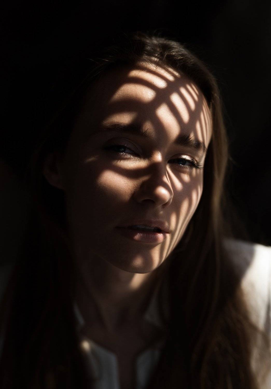 portrait, woman, shadows, art, style, mood, look, indoor, sun, people, портрет, модель, арт, Tomas Masoit