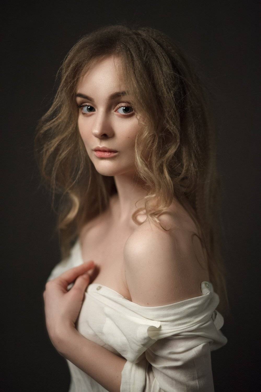 девушка, 2017, портрет, portrait, глаза, прическа, pretty, Василий Жуков