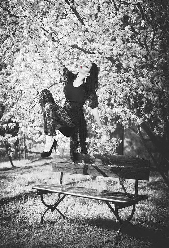 потрет, модель, ч/б, гламуп, фэшн Практическая магия фото превью