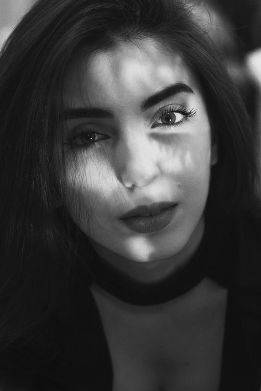 девушка, портрет, черно-белый Elen фото превью