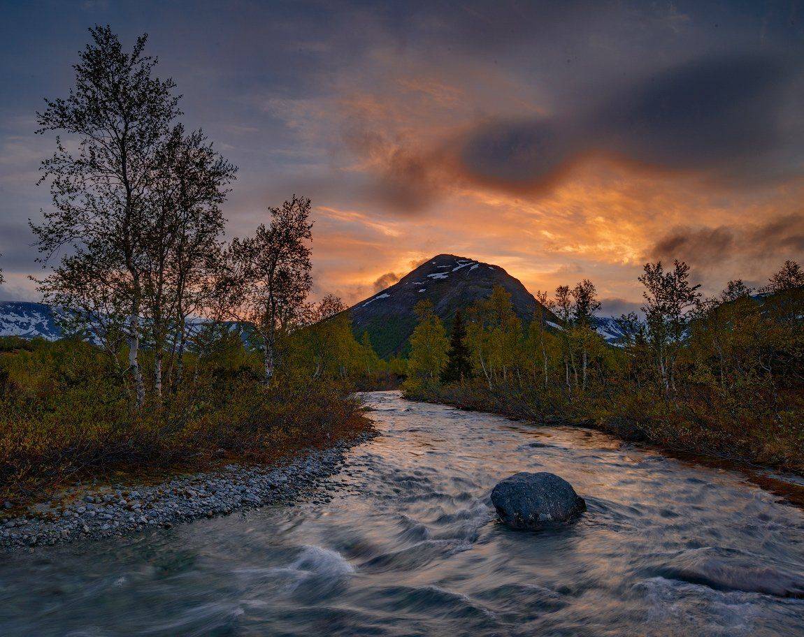 хибины, лето, кольский, заполярье, север, ночь, полярный день,, Роман Горячий