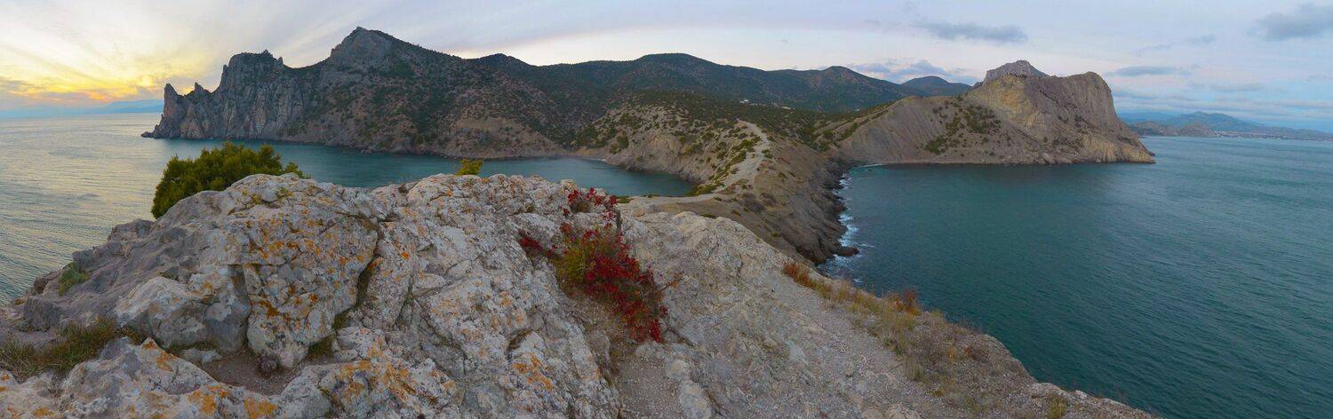 крым, новый свет, мыс капчик, панорама, Сергей Седов