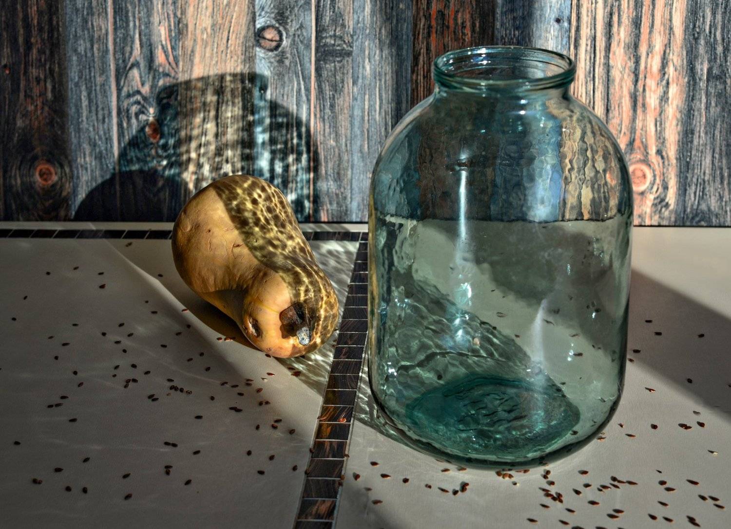 тыква, банка, тень, Ирина Данилова