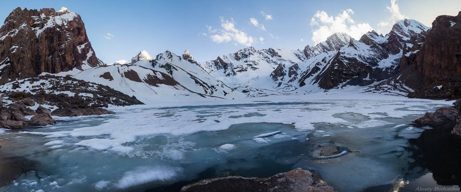 горы, скалы, Таджикистан, фаны, арча, горное, озеро,, Алексей Медведев