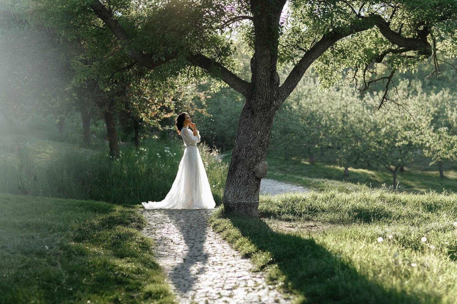 закат девушка свет, Дарья Адамова