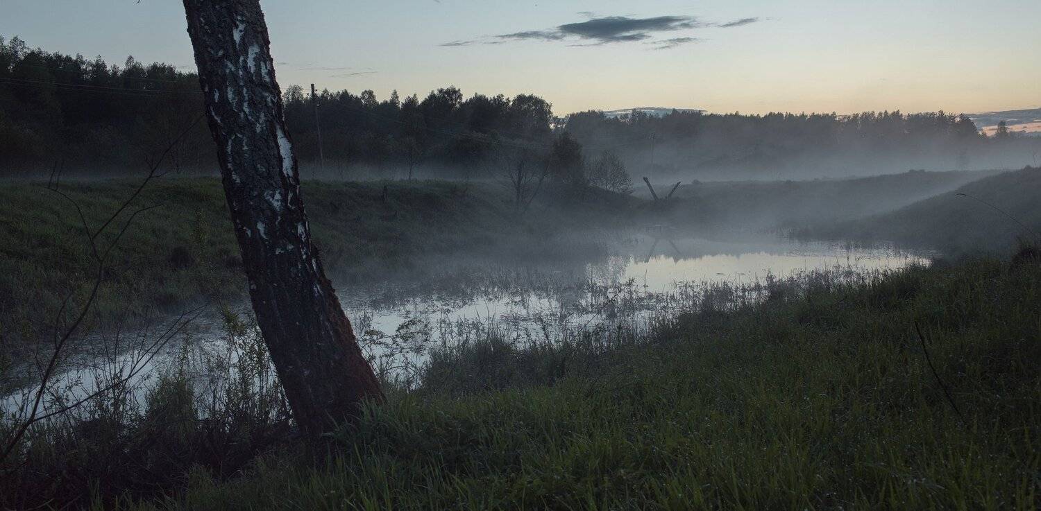 Тверь, Тверская область, Туман, Пейзаж, Россия, Вечер, Торопов Роман