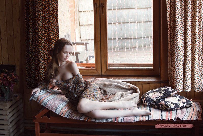 girl, beautiful, light, sunlight, hair, nude, nu, обнаженнаянатура  *** фото превью