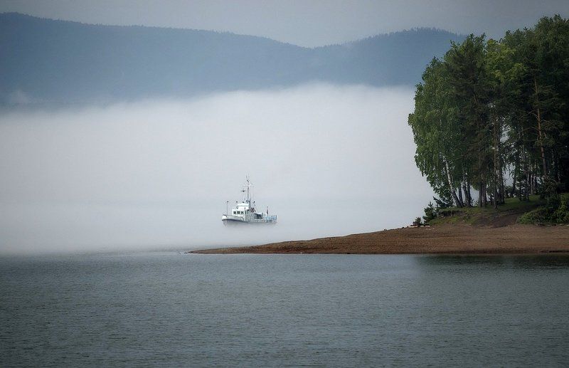 Плывущий по туману. фото превью