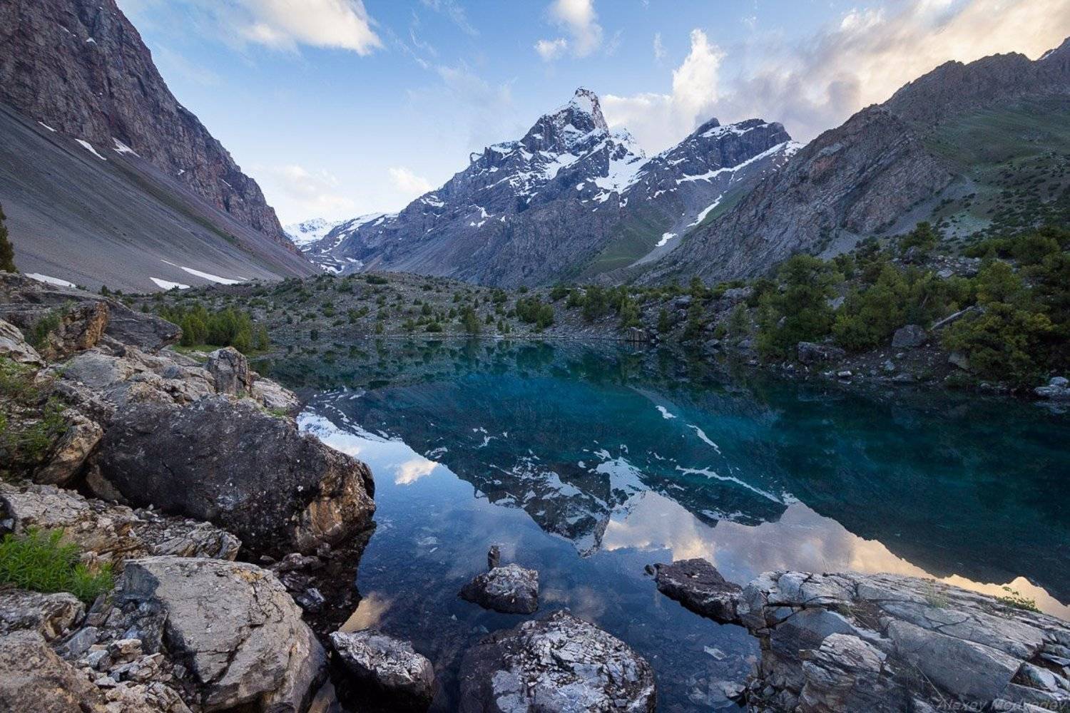 горы, скалы, Таджикистан, фаны, арча, горное, озеро,, Алексей Медведев