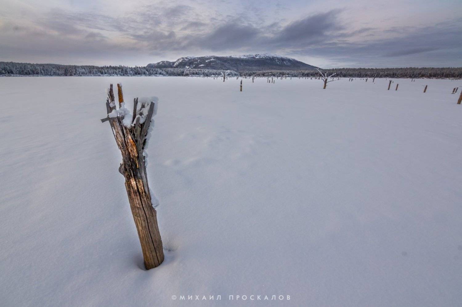 Карелия, Паанаярви, природа, зима, горы, путешествие, Михаил Проскалов